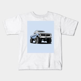 ford f250 obs truck blue poster Kids T-Shirt